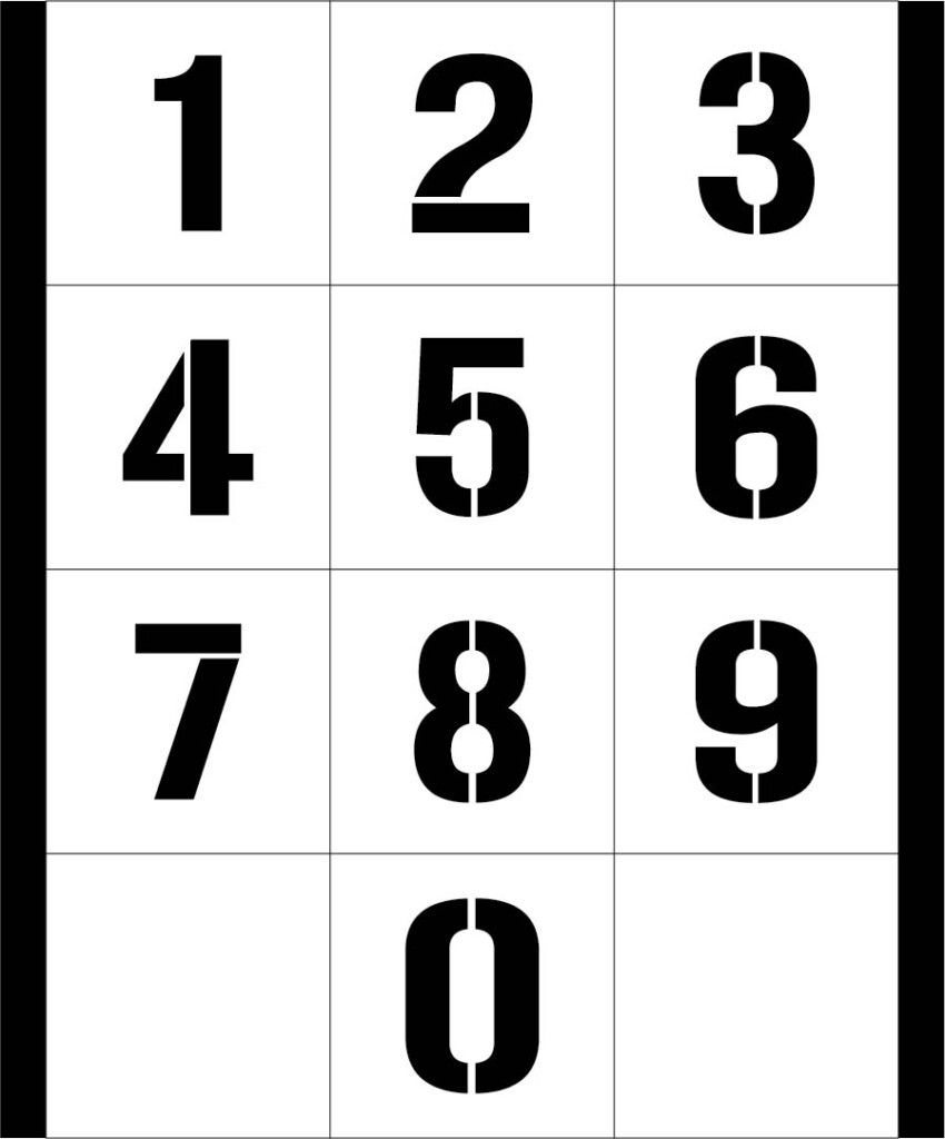 1 Inch Number 3 10 Free PDF Printables Printablee