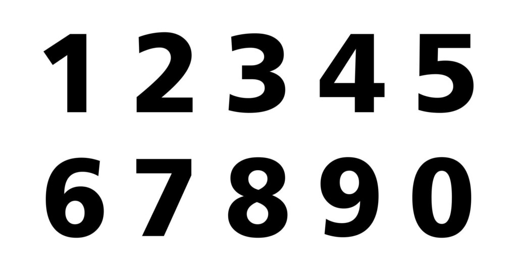 1 Inch Printable Block Numbers Free Printable Numbers Printable Letters Free Printables