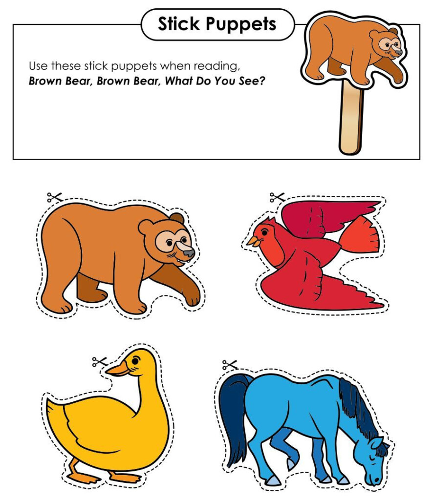 10 Best Brown Bear Brown Bear Printables Printablee Preschool Pictures Preschool Themes