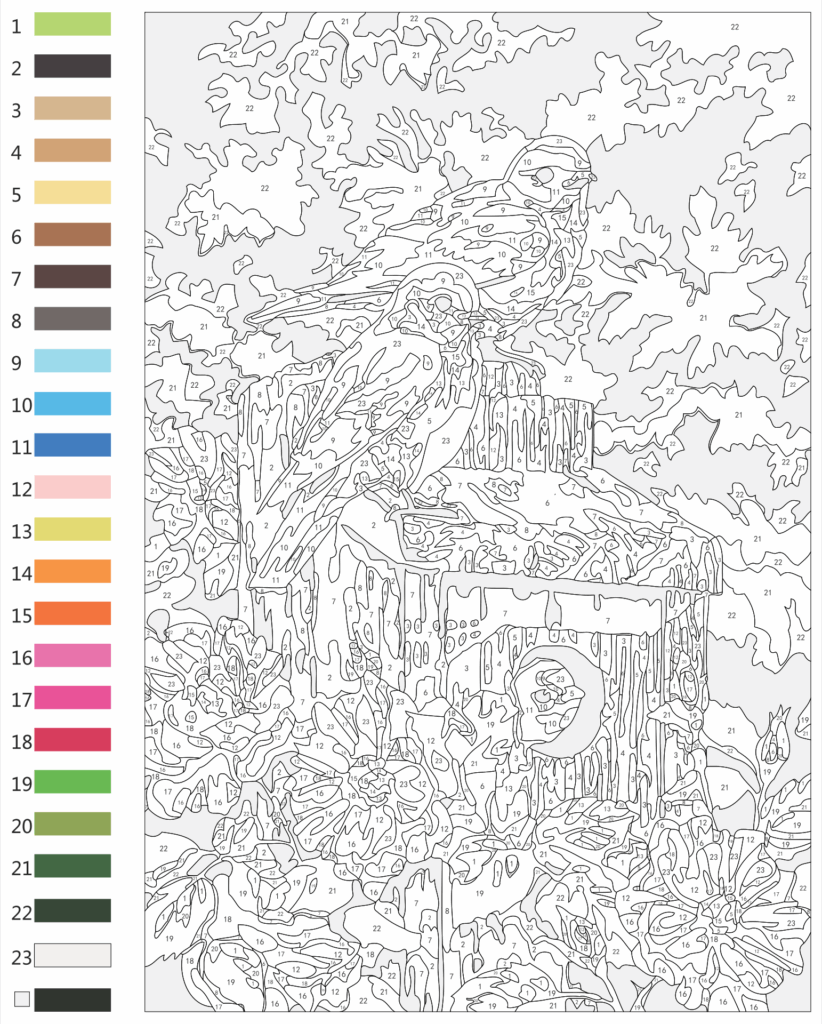 10 Best Paint By Number Printable Templates Abstract Coloring Pages Paint By Number Diy