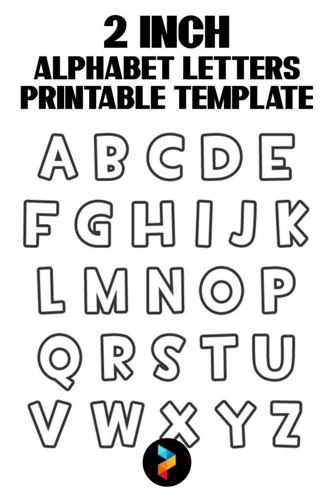 2 Inch Alphabet Letters Printable Template Free Printable Letter Templates Alphabet Letter