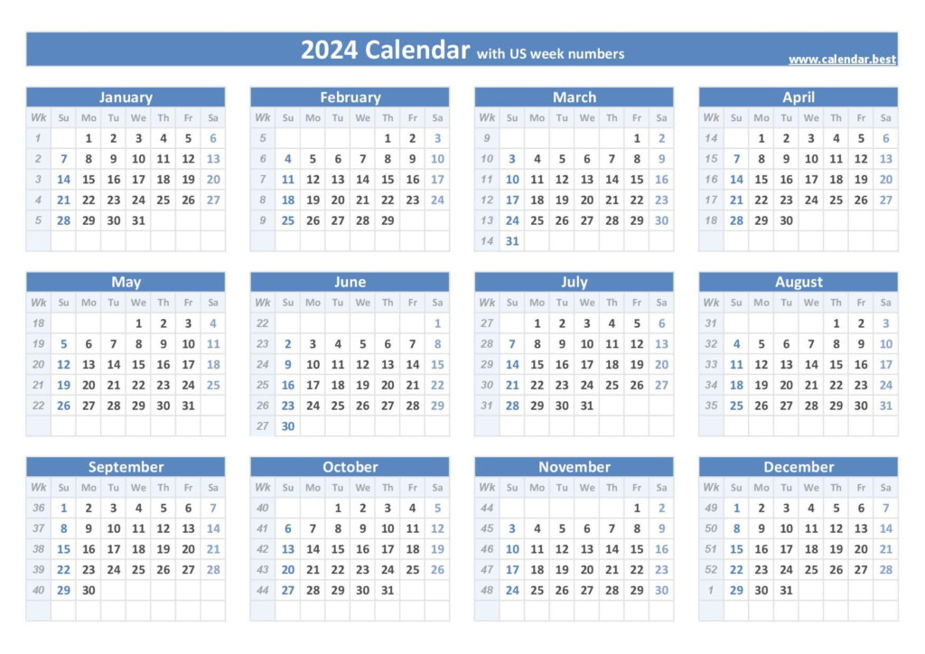 2024 Calendar Printable With Week Numbers New Awasome Incredible Images And Photos Finder