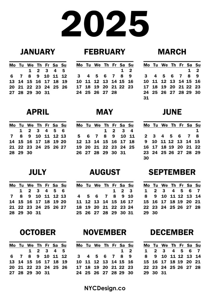 2025 Yearly Calendar Printable Free PDF Plan Your Year With Ease Cruise Around The World 2025