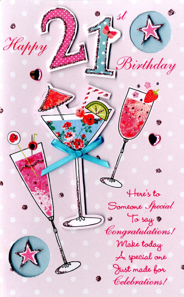 21St Birthday Card Printable