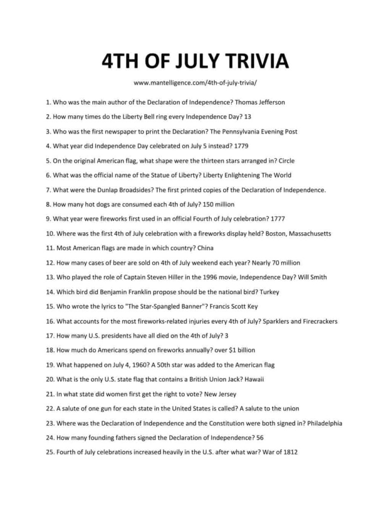 25 Trivia Questions And Answers Trivia Questions And Answer