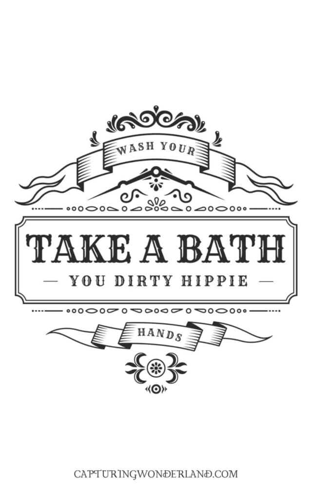 32 Vintage Bathroom Wall Art Free Printable Signs