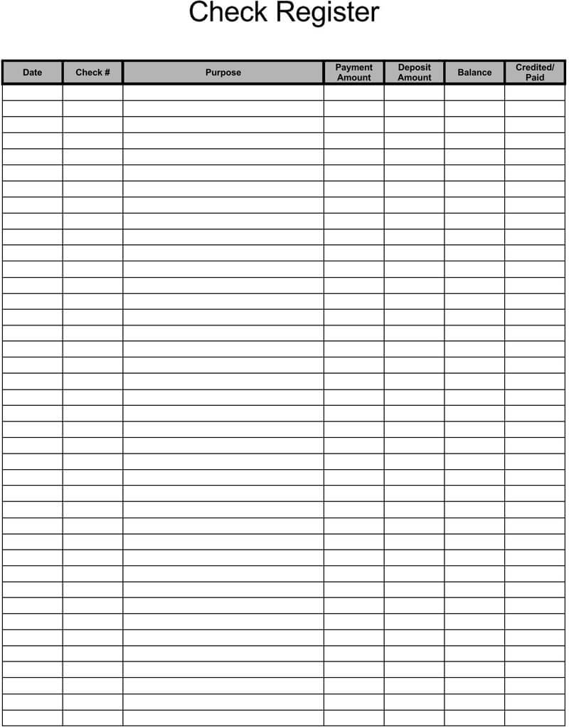 4 Best Free Printable Checkbook Register Templates Printablee Com Free Download Nude Photo Gallery