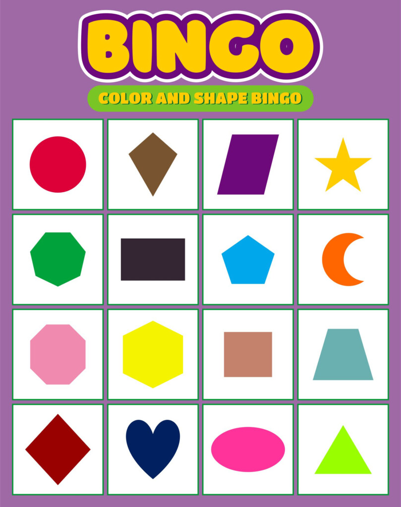 4 Best Images Of Printable Color Bingo For Preschoolers Free Printable Color Bingo Preschool