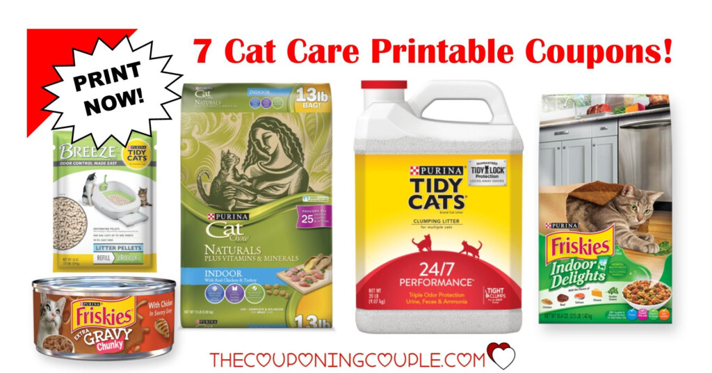 4 Cat Care Printable Coupons Over 4 25 In Savings Awesome Cat Care Printable Coupons