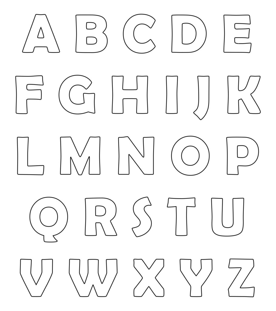 4 Inch Block Letters 13 Free PDF Printables Printablee