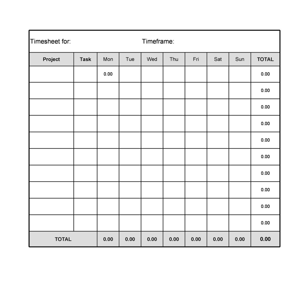 40 Free Timesheet Templates In Excel TemplateLab