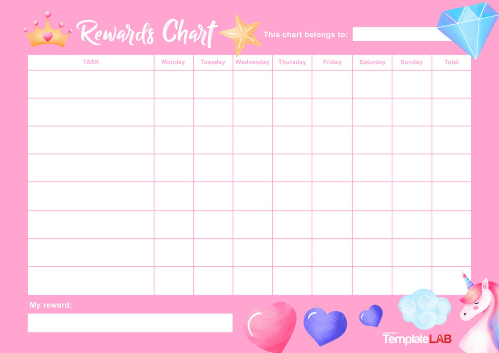 44 Printable Reward Charts For Kids PDF Excel Word 