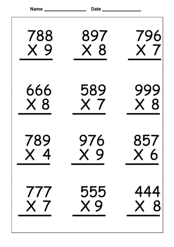 4Th Grade Worksheets Printable