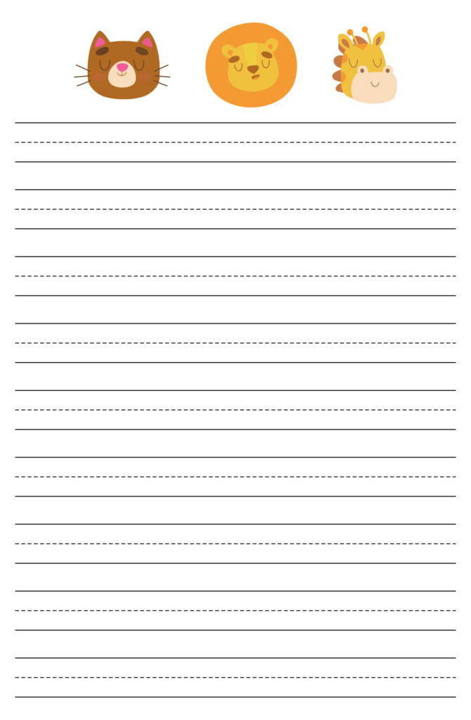5 Best Images Of Printable Blank Writing Pages Free Printable Kindergarten Writing Paper
