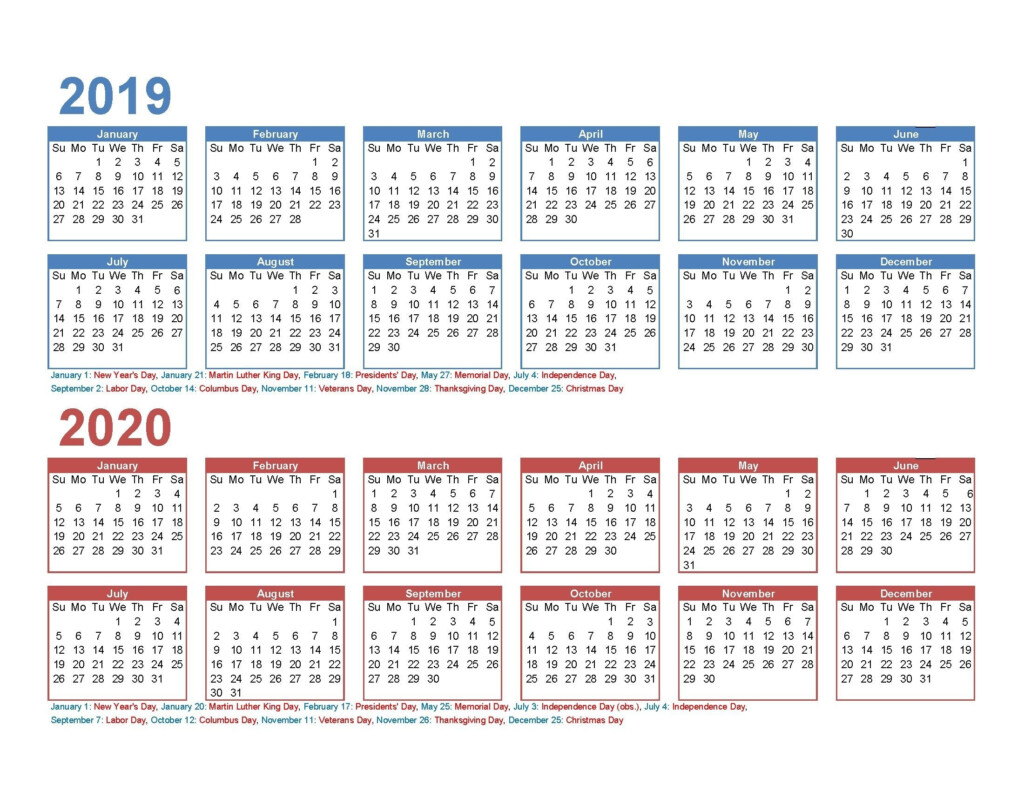 5 Year Printable Claendar Example Calendar Printable