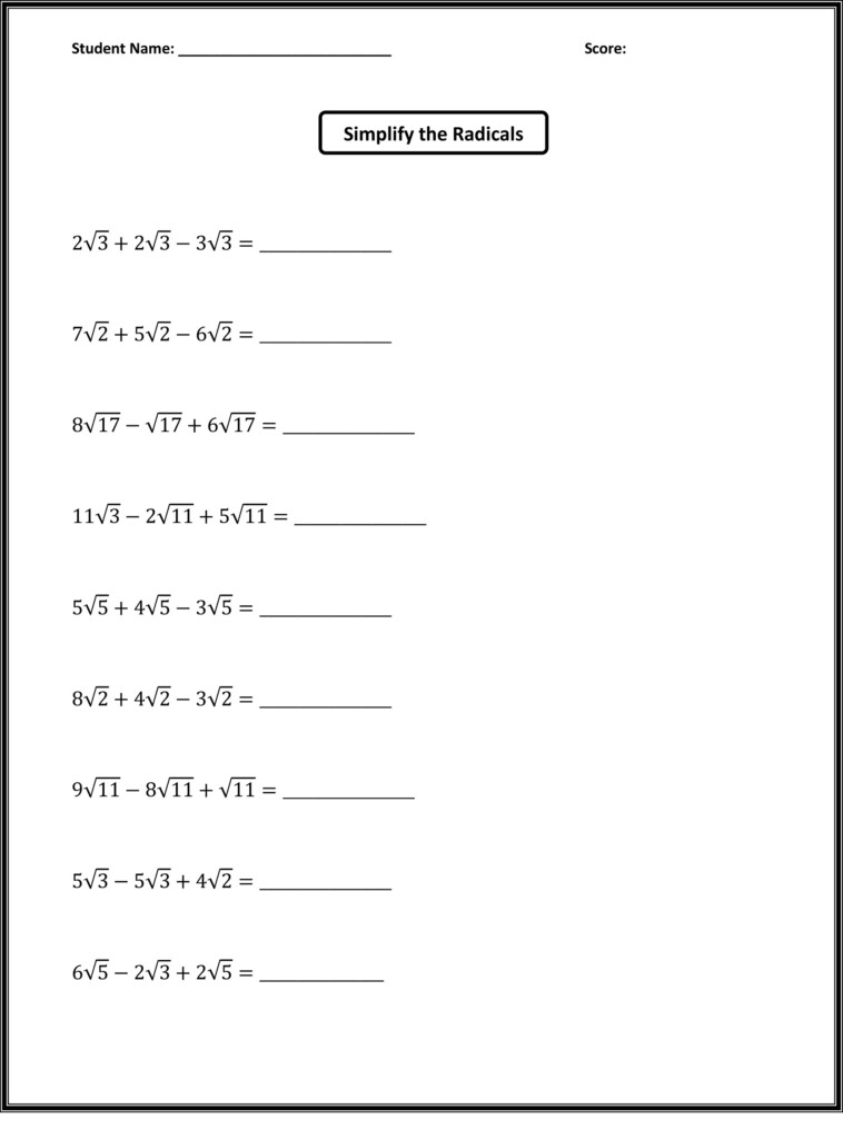 6th Grade Math Practice Worksheets