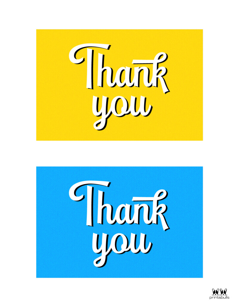 7 Free Printable Thank You Cards With Lots Of Style Thank You Card Set Free Printables Free