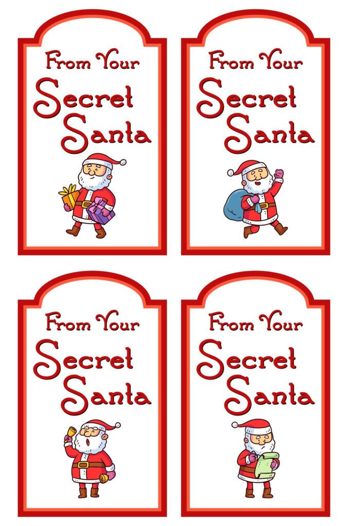 8 Best Images Of Secret Santa Gift Tags Printable Printable Secret Santa Gift Tags Free
