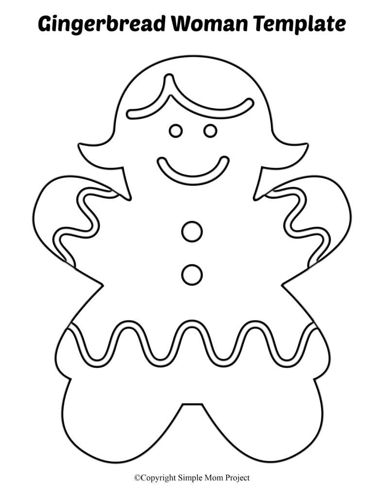 8 Free Printable Large And Small Gingerbread Man Templates Gingerbread Man Template Christmas