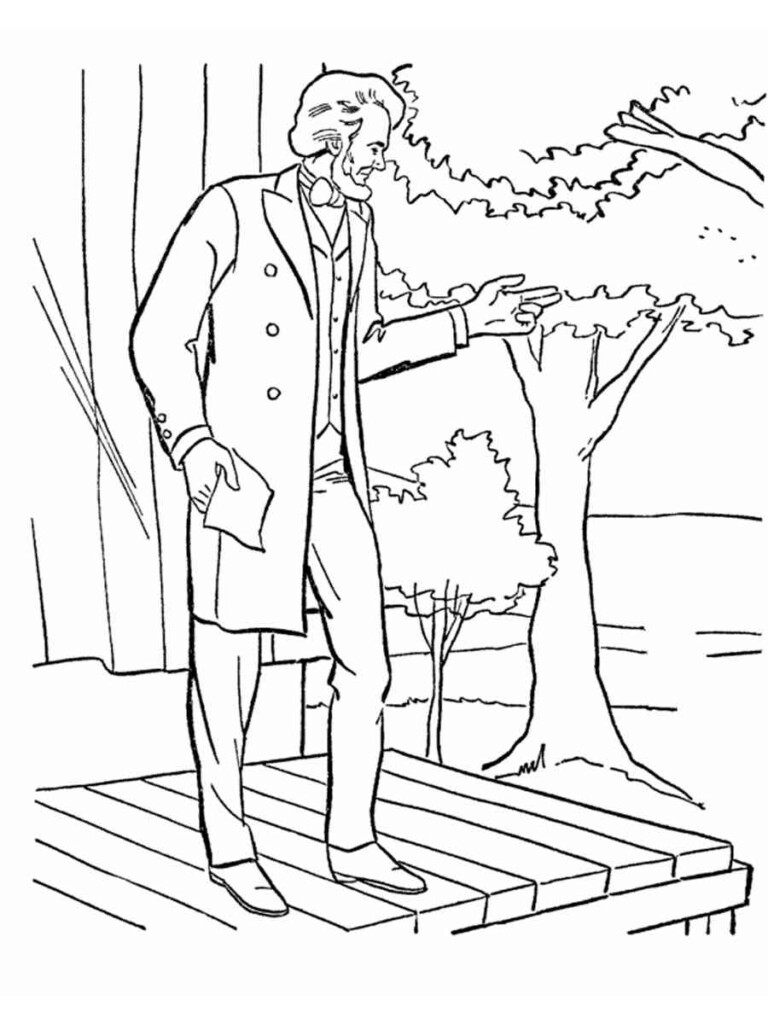 Abraham Lincoln Coloring Pages