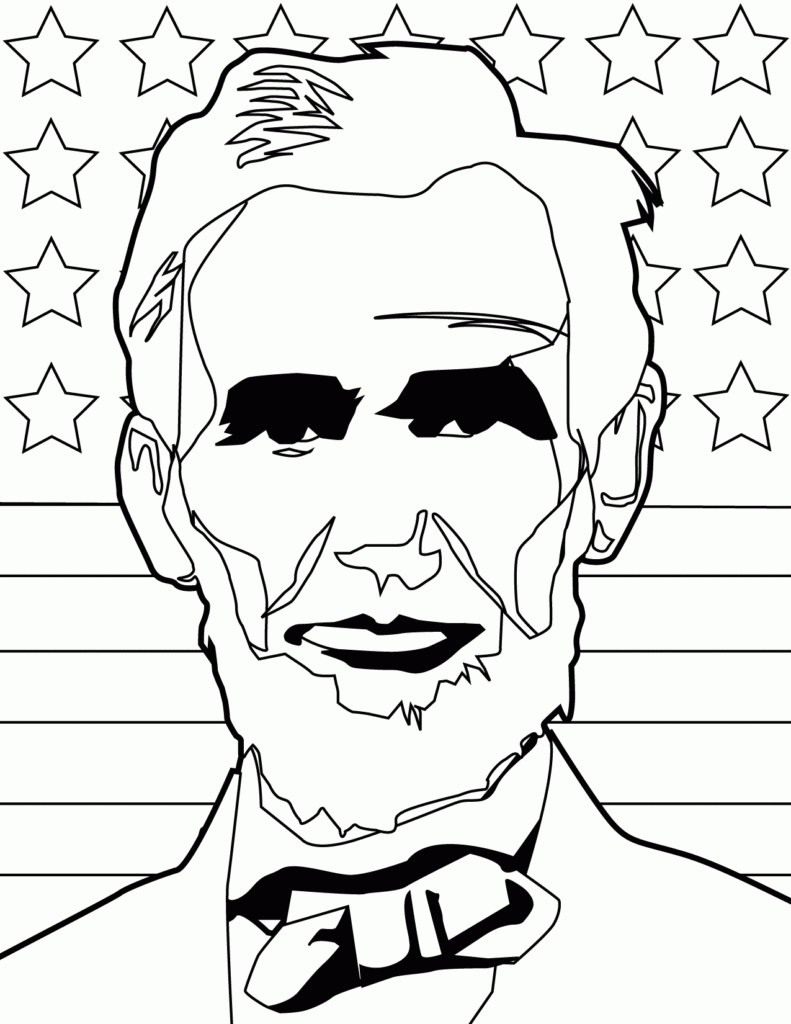 Abraham Lincoln Coloring Pages Printable Coloring Home
