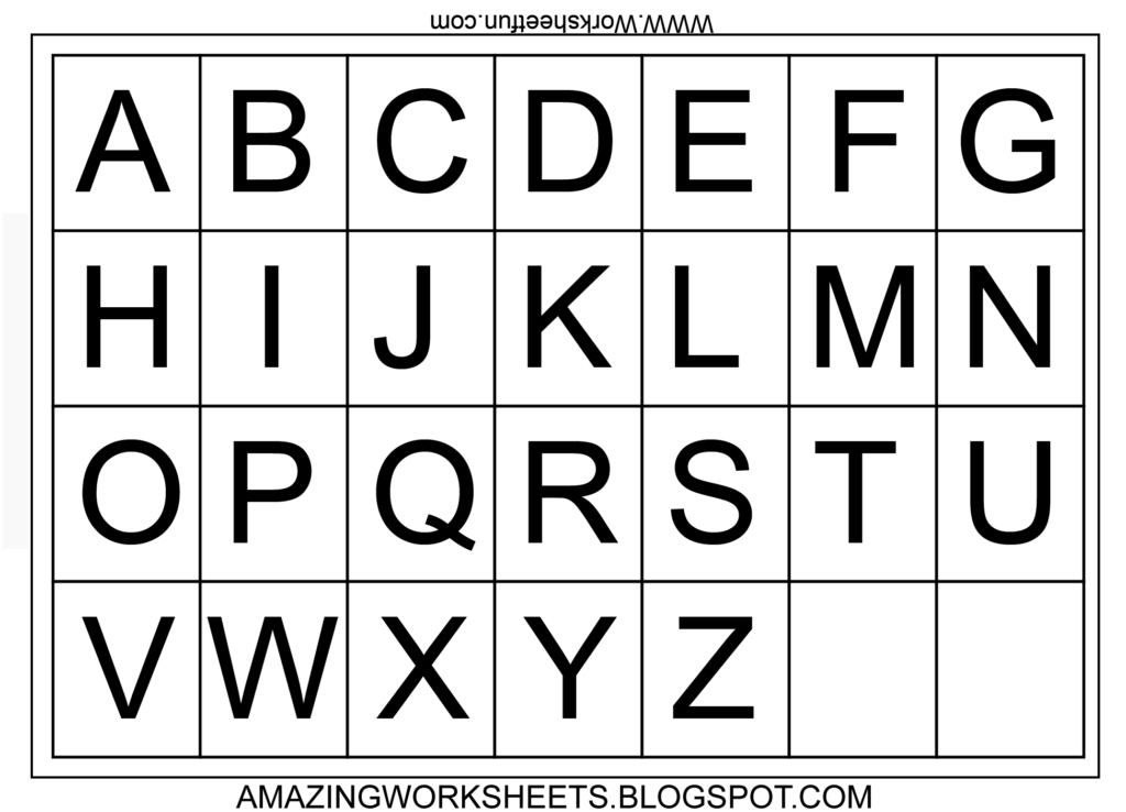 Alphabet Chart Printable Free