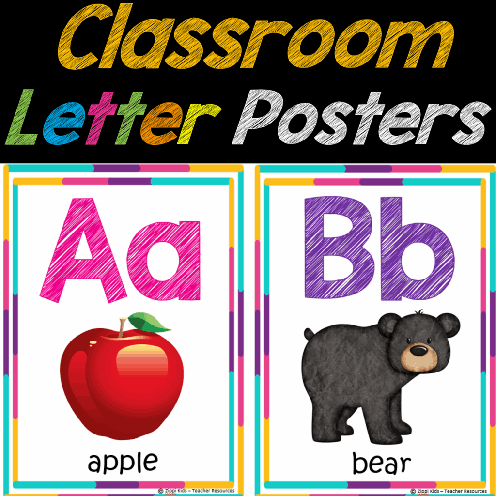 Alphabet Letter Posters For Classroom Decor Made By Teachers