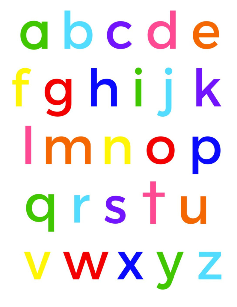 Alphabet Lower Case Printable