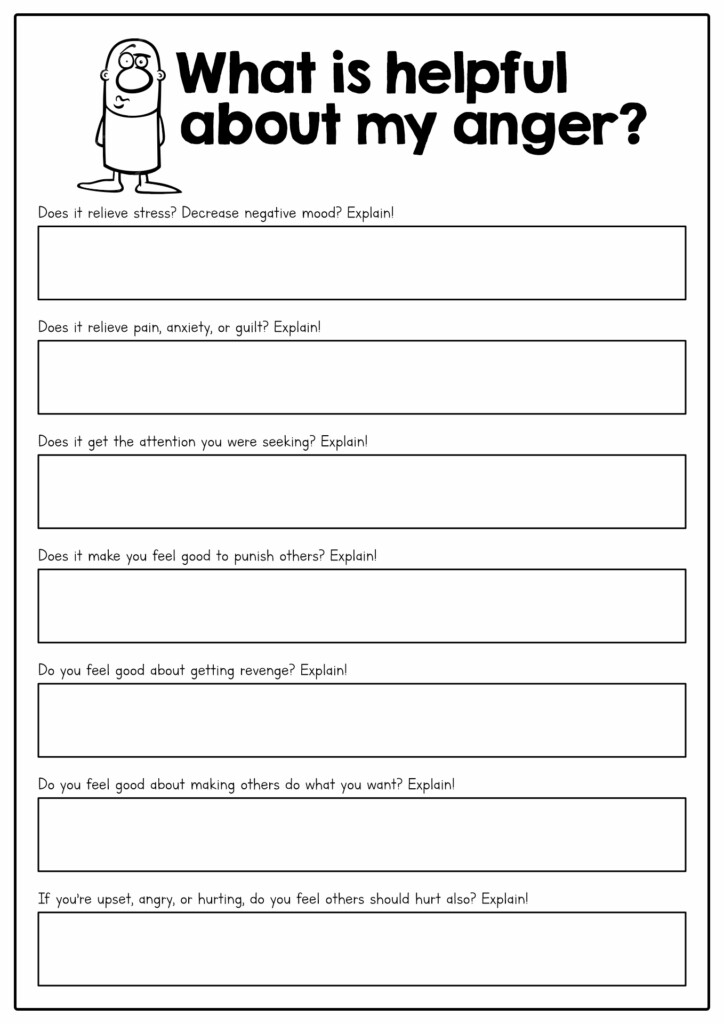 Anger Management Pdf Worksheets