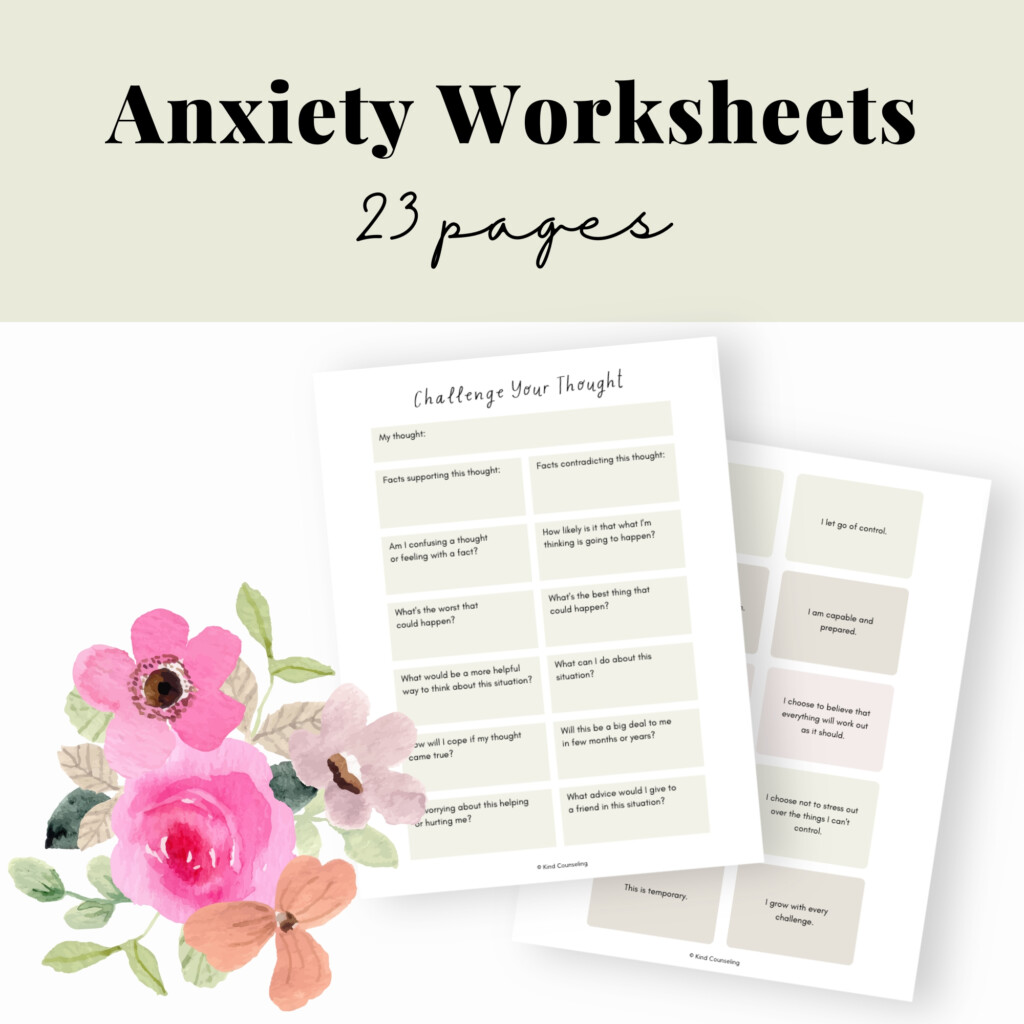 Anxiety Worksheets For Children Printable