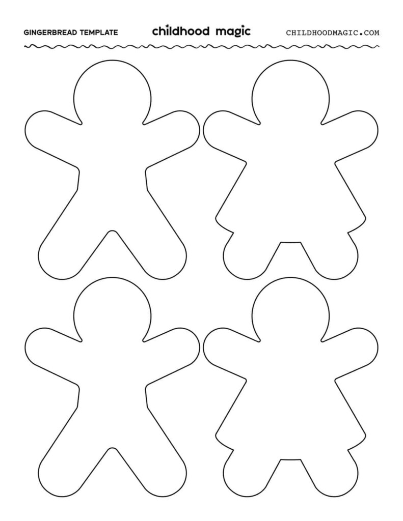 At At Walker Gingerbread Printable Template Free Printable Templates