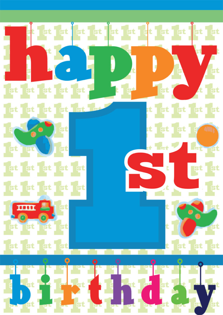 Baby 1st Birthday Card Free Printable Birthday Cards Quick Easy PRINTBIRTHDAY CARDS