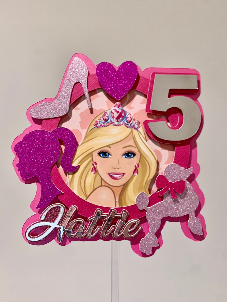 Barbie Cake Topper Printable