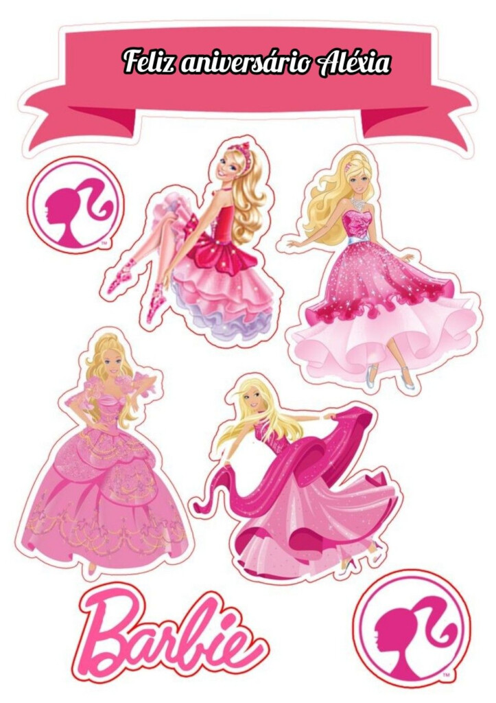Barbie Cake Topper Printable
