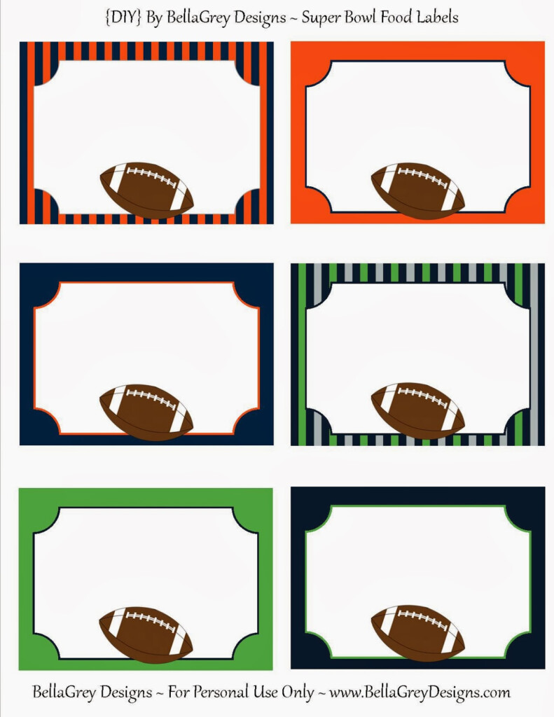 BellaGrey Designs Super Bowl Fun FREE PRINTABLE