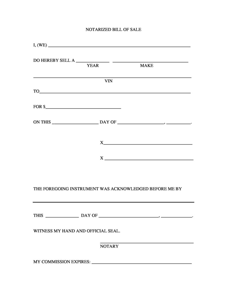 Bill Of Sale Flexigerty