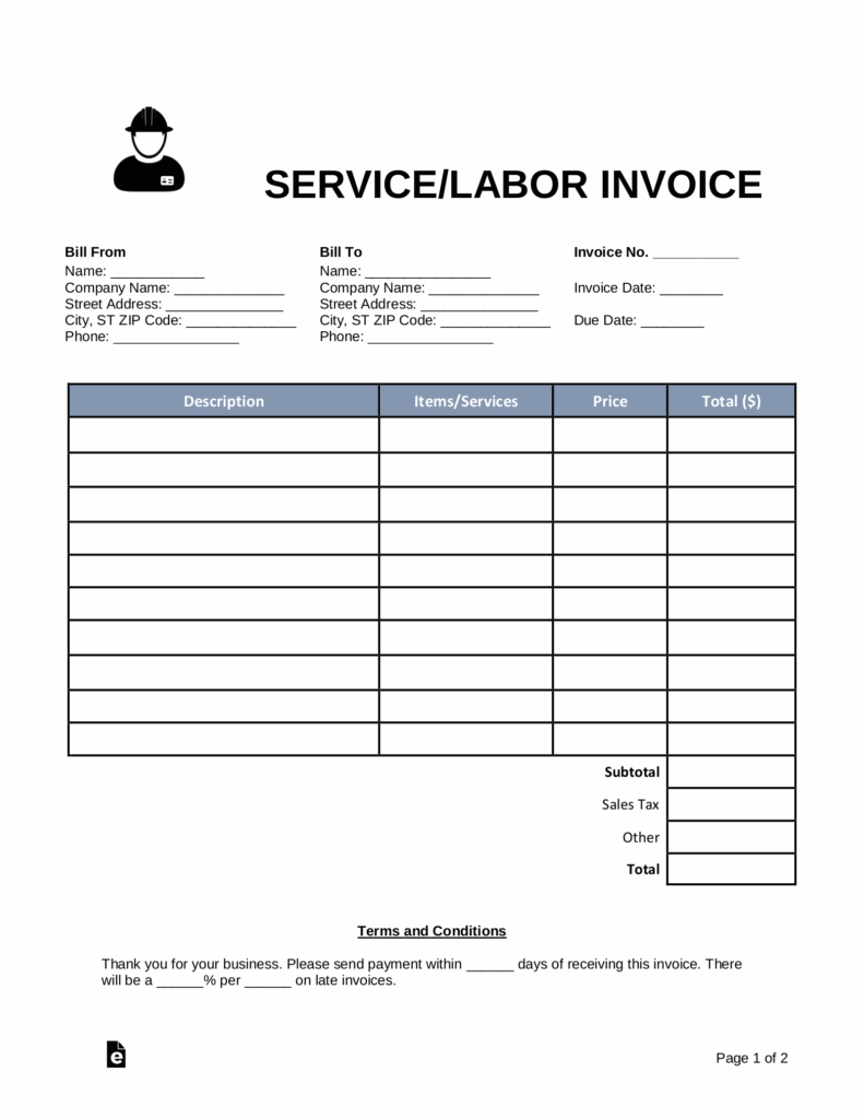 Billing Forms Printable Printable Forms Free Online