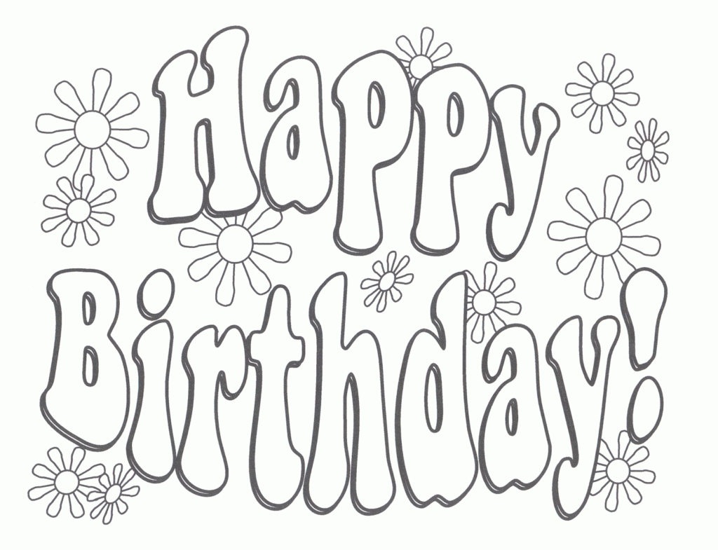Birthday Coloring Pages For Dad FCP