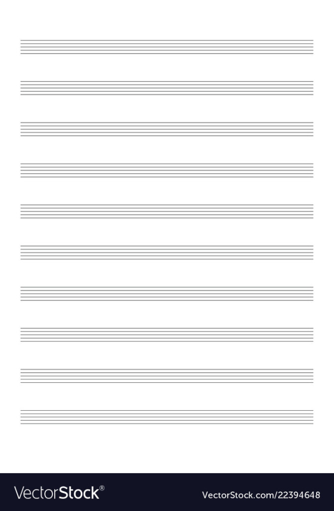 Blank Printable Music Sheets