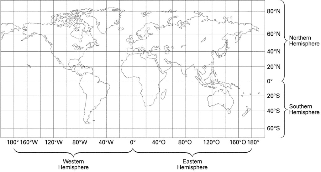 Blank World Map Showing Latitude And Longitude New Of The