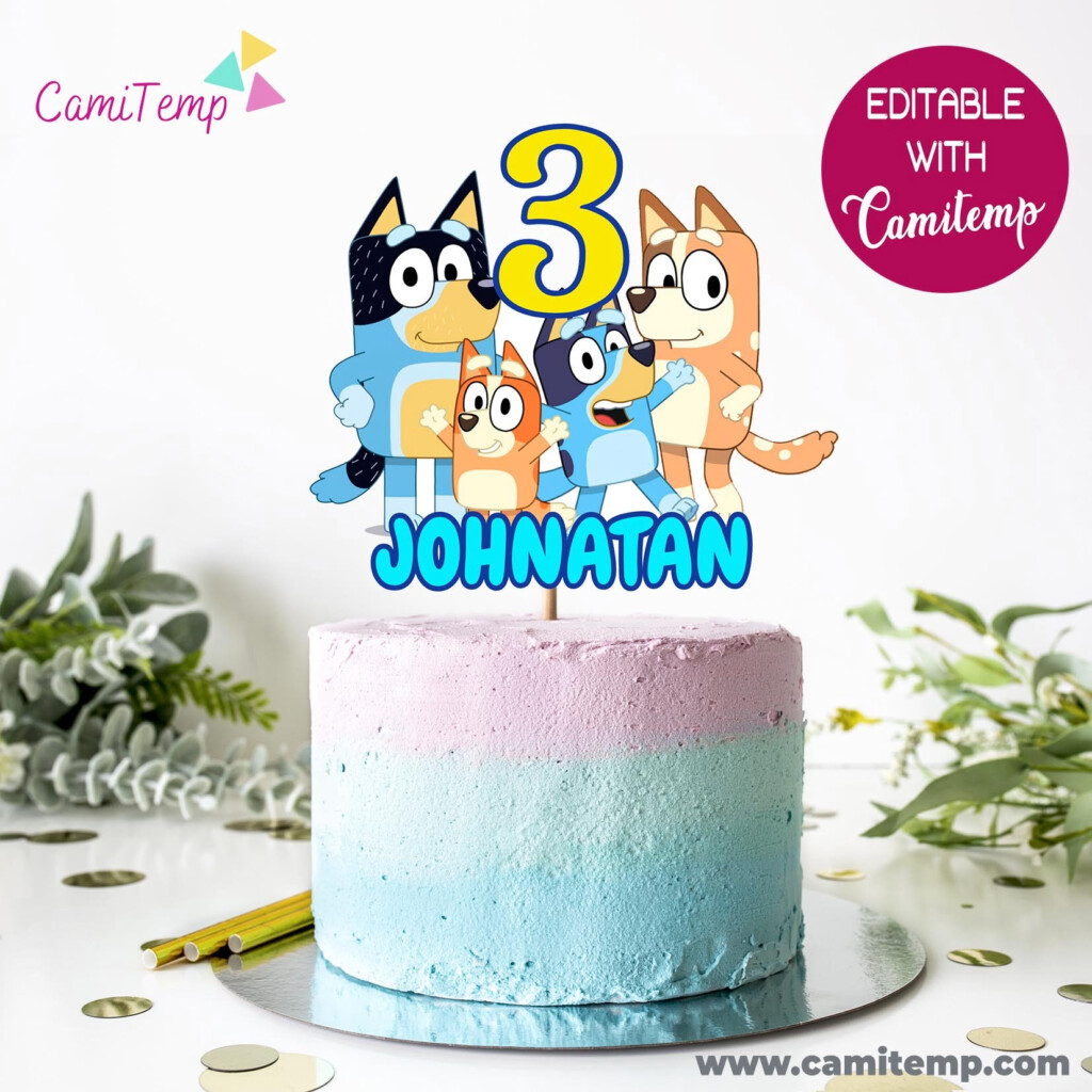 Bluey Cake Topper Printable Free Printable