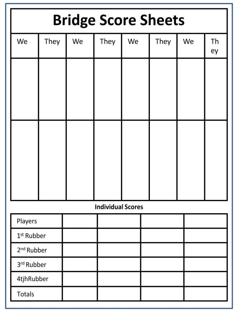Bridge Tally Cards 10 Free PDF Printables Printablee