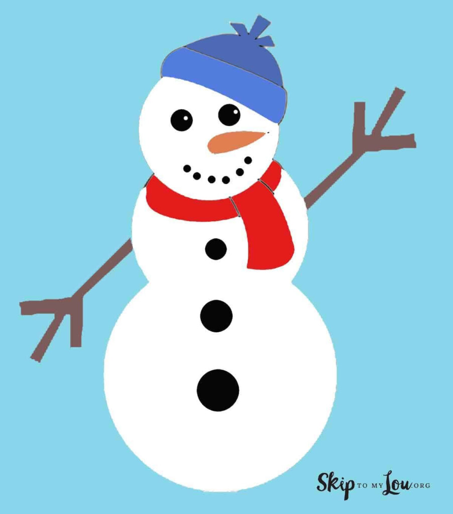 Build A Snowman Free Printable Activity Skip To My Lou Snowman Coloring Pages Cute
