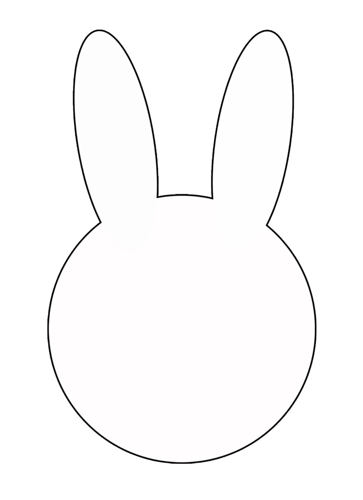 Bunny Outline Rabbit Template Animal Templates Free Jpg Clipartix Free Printable Rabbit
