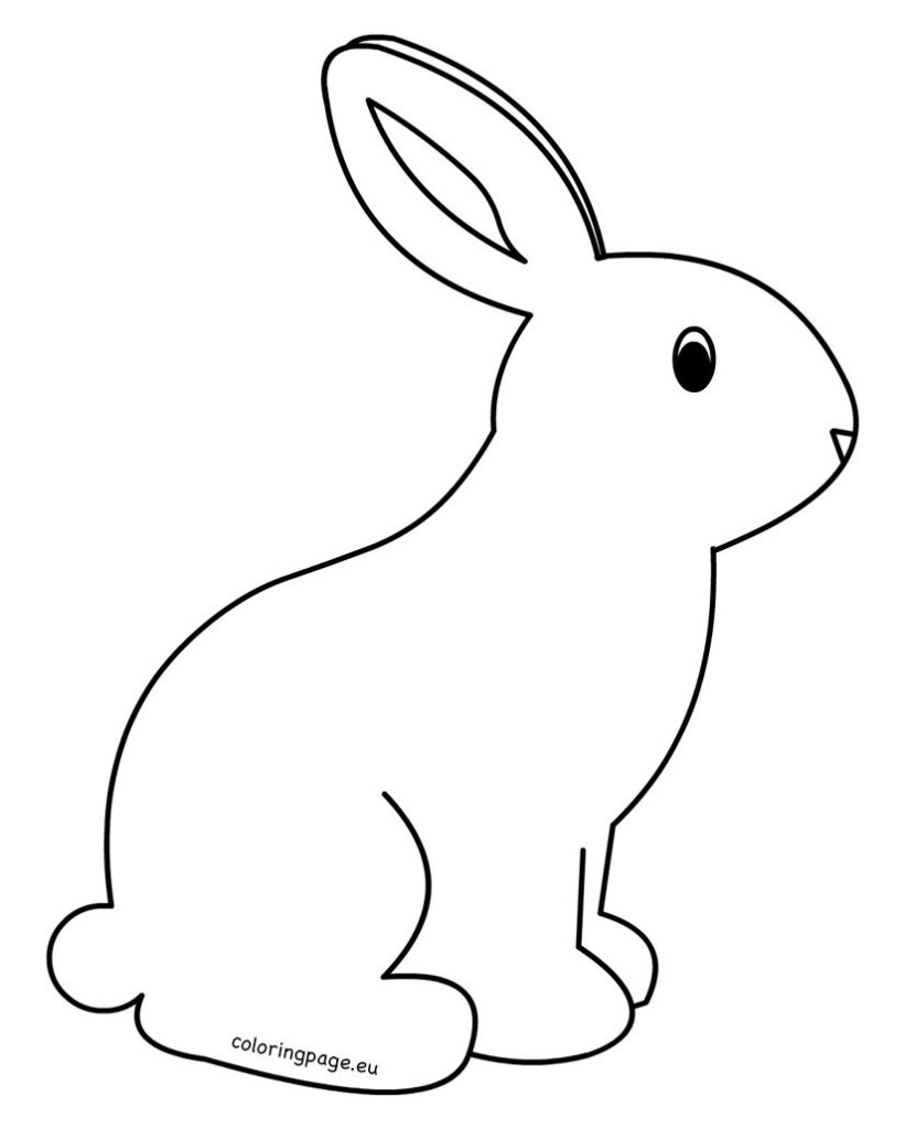 Bunny Outline Rabbit Template Animal Templates Free Jpg Clipartix Free Printable Rabbit