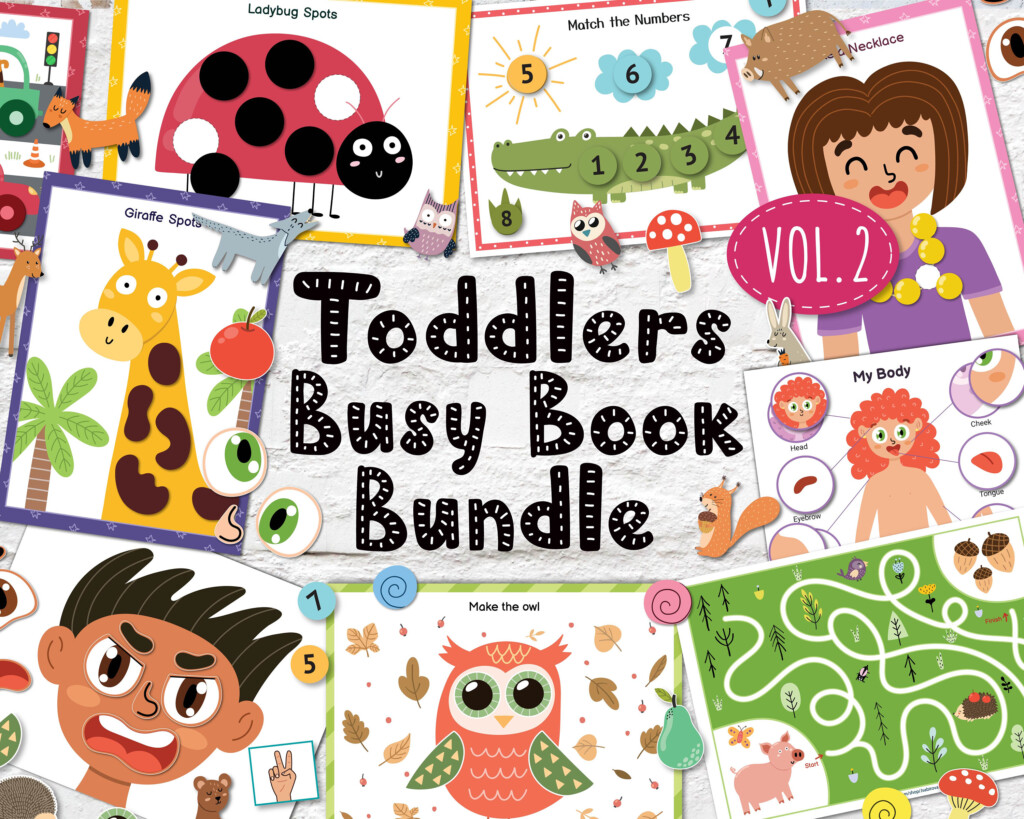 Busy Book Bundle For Toddlers PDF Vol 2 Printable Activity Etsy