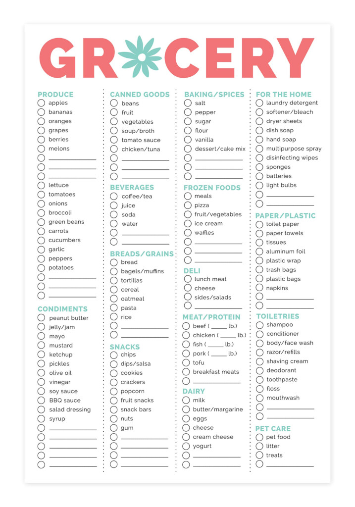 Buy Bloom Daily Planners Magnetic Grocery Shopping List To Do Pad Weekly Planning Food