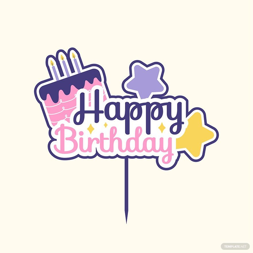 Cake Topper Free SVG Make Your Own Custom Cake Decorations 