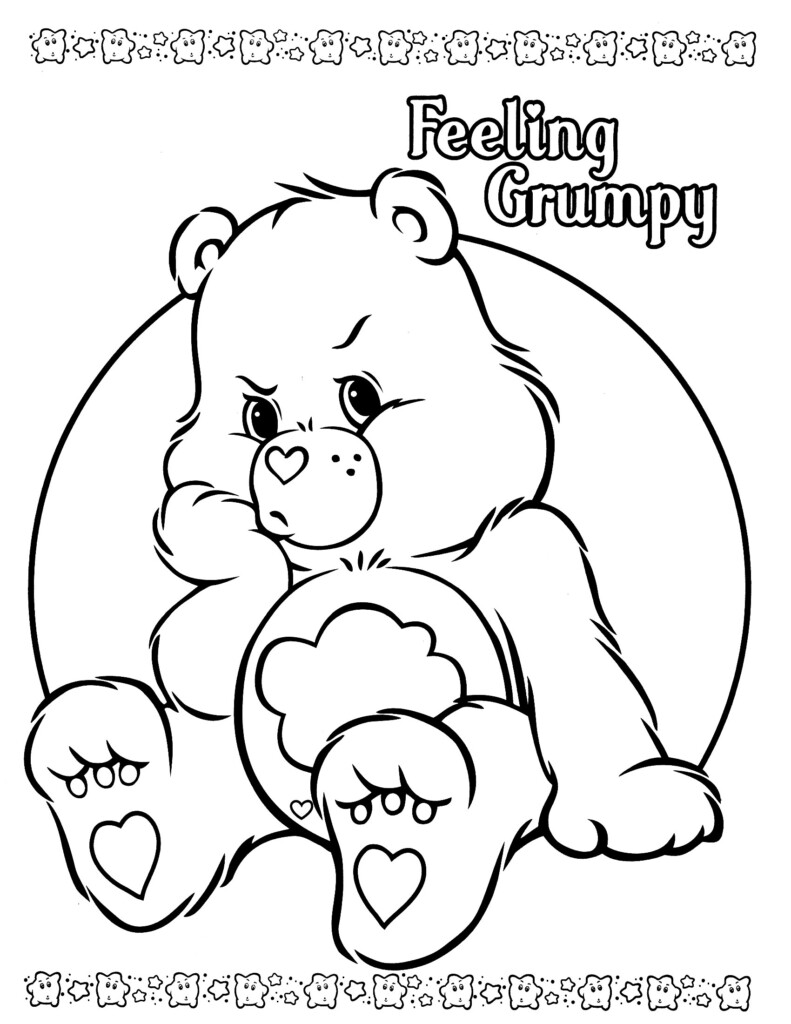 Care Bear Printables Printable Coloring Pages