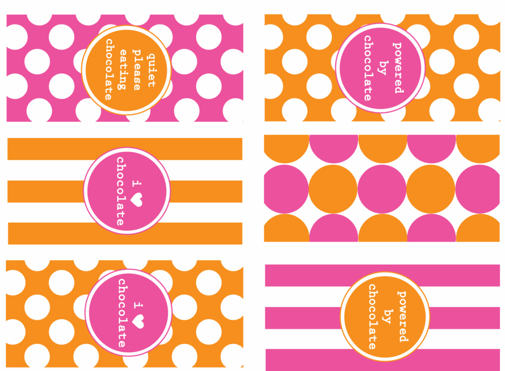 Chocolate Lovers Unite Free Printables Candy Bar Wrapper Template Chocolate Bar Wrappers